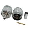 Suministro en stock conector macho tipo N conectado a cable RG58 pin roscado conector coaxial RF macho tipo N