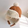 Sombrero coreano para niños estilo Lei Feng a prueba de viento con protección para las orejas para niños y niñas sombrero de bebé otoño e invierno 2020 invierno estilo occidental moda súper lindo