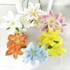 Flores de lírio artificiais, plantas em vaso, flores de seda, peças decorativas para salas de estar e mesas de jantar, arranjos florais para decoração de casa e de fundo de casamento