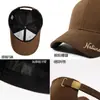 Gorra de béisbol bordada con letras para hombre, para exteriores, transfronteriza, gorra con visera para protección solar, sombrero versátil de moda nuevo para primavera y otoño