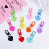Color Caramelo Amor Metal Llavero Colgante Color Corazón airpods Colgante Joyería Simple para Bolsa