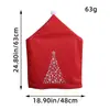 Decoraciones Navideñas Personalizadas Funda para Silla de Restaurante Tela de Seda Felpa Estampado de Pantalla Estéreo Mesa y Sillas de Comedor Escena de Diseño Accesorios