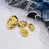 Botones Metálicos de Alto Gama Exquisitos para Abrigos, Estilo Europeo y Americano, Círculo Minimalista de Metal con Textura Cóncava y Convexa, Hueco Irregular Ovalado, Nicho