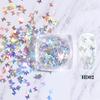 Fornecimento transfronteiriço de novas nail art belas joias borboleta nail art laser lantejoulas nail art decoração adesivos unha