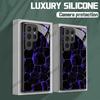 Funda de Cristal Fresca y Tecnológica para Samsung A16, Cubierta Protectora a Prueba de Golpes para S25 Ultra, Funda Protectora con Agujero de Precisión para S24