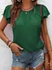 2026 Nova Moda Casual Plissada Pulôver Camiseta para Mulheres, Quente e Vendida na Amazon Europeia e Americana, Nova para Primavera e Verão