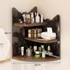 Estante de esquina acrílico para almacenamiento de cosméticos, estante de esquina para perfume, productos para el cuidado de la piel y aromaterapia en el tocador