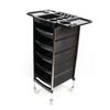 Salón de Peluquería Almacenamiento para Permanente y Tinte Carrito con Estantería de 5 Niveles Carrito de Herramientas Especial para Salón de Peluquería Gabinete de Corte de Cabello Carrito para Salón de Belleza Carrito