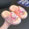 Chinelos Infantis Eggboy Party Novos para Uso Interno, Design Fofo de Desenho Animado de Verão para Meninas, Solado Macio Antiderrapante para Banho de Meninos