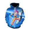 Sudadera con capucha y estampado digital 3D de Dragon Ball, traje de béisbol, primavera y otoño, estilo europeo y americano, 2024