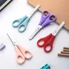 Tesoura de Papelaria em Aço Inoxidável, Tesoura para Papel de Escritório e Casa, Tesoura para Linha de Costura DIY Artesanal, Tesoura de Cozinha para Sacos de Lanches