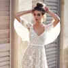 Selección estricta-otoño Europeo y Americano Comercio exterior vestido nuevo ebay Amazon sexy encaje cuello en V espalda descubierta vestido mujer