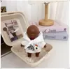 Natasha 14cm Muñeca Negra Pequeña Ropa para Muñeca Celebridad de Internet Artículo Popular Muñeca para Aliviar el Estrés Conjunto Natasha Chaqueta Pantalones