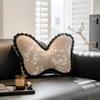 Cojín Mariposa Retro Francés, Cojín para Sofá de Sala de Estar, Cojín para Cabecera de Dormitorio, Cojín de Algodón y Lino de Alta Gama