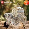 Impresión Plana Transfronteriza 2D Plano Rotación de 360 Grados Escena de Nieve Casa de Pingüinos Decoración de Escritorio Interior y Exterior Festival