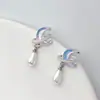 [Colección Estrella y Luna] Pendientes Diseño Único Joyería Estéreo para Mujer Pendientes Versátiles de Gama Alta