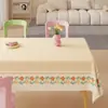 Toalha de Mesa Minimalista Impermeável à Prova de Óleo Lavável Retangular Resistente ao Calor Capa para Mesa de Jantar Estilo Ins Capa para Mesa de Café de PVC