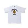 Fornecimento Atacadista Transfronteiriço de Camiseta Manga Curta Pesada 260g da Marca Tendência Bape Cabeça de Macaco Tubarão Macaco Tubarão