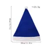 Chapéu de Natal Novo Espessado Chapéu de Natal Azul para Adultos Decorações de Natal Adereços de Performance Festa