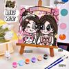 20*20 Desenho Animado Pintura a Óleo Digital DIY Colorir Pintura Decorativa Genshin Flor Pintura a Óleo Pintura a Óleo Digital Infantil Atacado