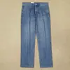 26 jeans nuevos para hombre de pierna recta, delgados, lavado desgastado, absorbentes de sudor, transpirables, holgados, de pierna ancha, pantalones largos casuales