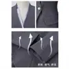 Traje Gris Traje para Mujer, Ropa Profesional de Primavera y Otoño, Ropa de Trabajo Estilo Diosa, Ropa de Trabajo del Departamento de Ventas de Joyería, Elegante