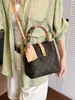 Bolso Texturizado Transfronterizo para Axila para Mujer 2026 Nueva Moda Versátil Bolso de Hombro Cruzado Bolso Cubo Estampado Retro
