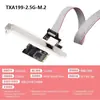 Tarjeta de Red 5G M.2 Caja Pequeña Escritorio Alta Velocidad Estable Pcie Rj45M2 Puerto Único 2.5g 1g Gigabit Tarjeta de Red
