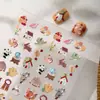 2026 Set de Pegatinas para Uñas con Diseño de Hongos del Bosque Ardilla Linda Otoño Estilo Pastoral Colección de Otoño Adhesivas DIY