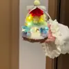 Casa de Árvore de Natal Arco-Íris Brilhante de Natal Pacote de Material DIY Feito à Mão Ornamento de Floco de Neve Presente Suprimentos Pessoais para Dirigir