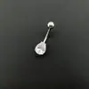 Clavo de Ombligo de Circonita Incrustada de Diamantes Anillo de Ombligo Joyería para Piercing Transfronterizo Elegante Europeo y Americano Moderno Sexy Sexy Piercing