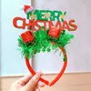Diadema Navideña, Diadema de Árbol de Navidad, Pasador con Lazo, Atrezzo Divertido de Dibujos Animados Lindos para Fotos Femeninas