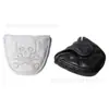 Funda para palo de golf calavera semicírculo grande tira recta PU tela impermeable funda para putter funda protectora en línea