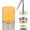 Chimenea de Alcohol de Fuego Real de Escritorio Estufa de Remolino Estufa de Hoguera Apariencia Interior y Exterior Decoración de Luz de Llama Calefacción de Sala de Estar