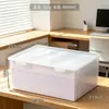 Caixa de Armazenamento de Papel para Escritório Bnbs A4 à Prova de Poeira e Umidade Caixa Transparente com Tampa Plástico Grande Capacidade
