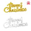 Letrero de Carta Inglesa de Feliz Navidad Colgante de Árbol de Navidad Plástico Plano Señal para Ventana Adorno de Muñeco de Nieve Luz Nocturna