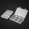 Caja de Plástico Transparente PP de 3 Compartimentos con Tapa, Caja Organizadora de Escritorio para Equipo de Pesca Juguete, Caja Organizadora para Señuelos, Anzuelos, Hilo de Pesca