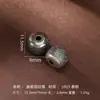 Plata 925 Chapada en Oro Patrón de Meteorito Amarillo Cuenta de la Fortuna Ovni Cuentas Sueltas para Hacer Joyería Accesorios DIY