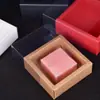 Cartón para jabón hecho a mano en stock caja de embalaje para jabón caja cuadrada para toallas caja tipo avión papel Kraft bolsa para joyas de punta occidental caja de regalo para té