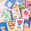 Lindo mini cuaderno portátil de bolsillo bloc de notas de bolsillo cuaderno de dibujos animados regalo para niños regalo para estudiante de escuela primaria