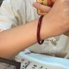 Pulsera Tobillera Campana Marca Fu Cuerda Roja Celebrante de Internet Tejida a Mano para Mujer Hermosa y Juguetona Pulsera Corazón de Niña