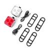 Quanxin Luz LED USB para Bicicleta de Montaña Luz de Aluminio Aleación Luz de Advertencia Luz Trasera para Bicicleta Ciclismo