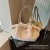 Bolsas de Felpa para Otoño e Invierno Bolsos de Hombro Individuales Peludos Elegantes para Mujer 2026 Nuevo Bolso de Mano Tote Bolso Peludo