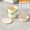 Balde para uso doméstico dormitórios estudantis balde espessado para armazenamento de água balde para chuveiro de banheiro balde para banho de pés com alça balde para lavanderia bacia