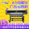 Plotter fotográfico de alta precisión A1 de gran formato HD publicitario para interiores y exteriores de doble cabezal de alta velocidad