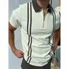 Estación independiente transfronteriza europea y americana patrón digital 3D para hombre cuello de solapa manga corta casual tendencia superventas POLO jersey