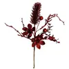 Envío Gratuito Transfronterizo 30cm Manojos de Lirios Artificiales para Decoración Navideña, Arreglos Navideños de Frutas y Hojas, Decoraciones para Árbol de Navidad y Tiendas de Ropa
