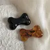 Pinza para el pelo de hueso estilo coreano con textura de café con leche para niña, pinza de una palabra linda, nuevo pinza de pico de pato para flequillo lateral, accesorio para el pelo para mujer
