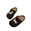 Moda Femenina Lindos Dibujos Animados Peluche Cabeza de Pan Birken Medias Zapatillas Deslizables Uso Exterior 2026 Primavera/Otoño Nuevas Zapatillas de Pareja