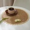 Venta Caliente Transfronteriza Amazon Mantel Aislante para Mesa, Tapete Resistente a Altas Temperaturas Anti-Quemaduras, Tapete Redondo para Plato, Posavasos, Tapete para Olla, Estilo Ins